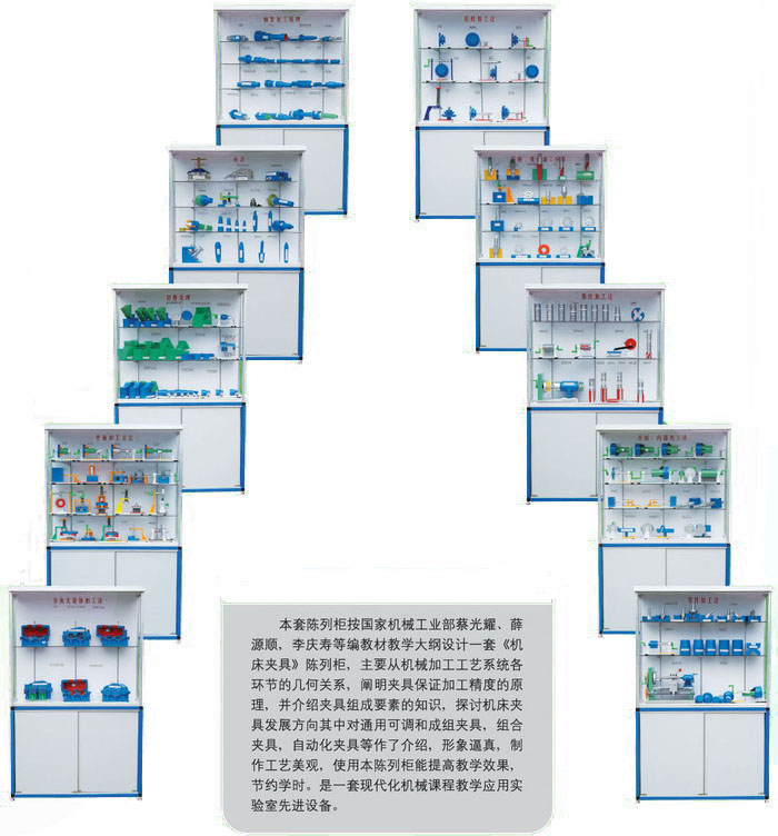 CLG-112型《機床夾具設計》示教陳列柜