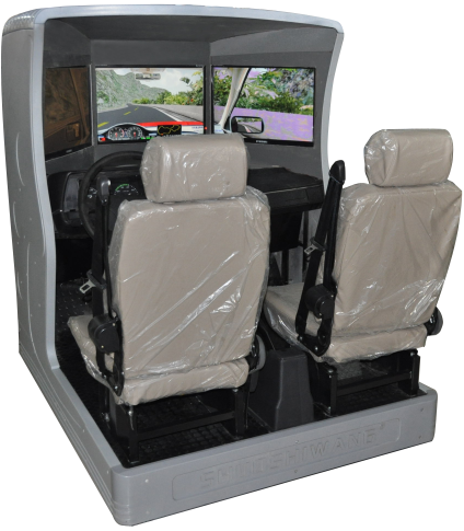 ABS三屏汽車模擬駕駛器|駕校模擬器