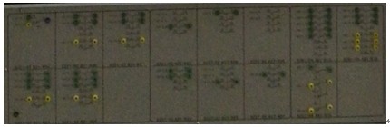 城市軌道交通列車(chē)電氣回路系統(tǒng)教學(xué)平臺(tái) 測(cè)試點(diǎn)面板